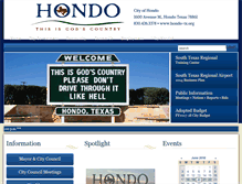 Tablet Screenshot of hondo-tx.org